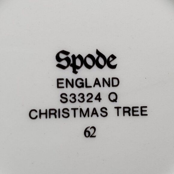 Spode Christmas Tree Teacup and Saucer England - Picture 8 of 8